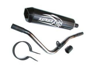 Silenziatore Carbonio a Esagono con tubo